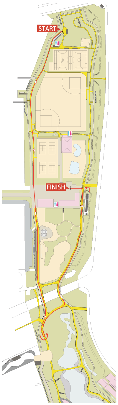 1kmコース図